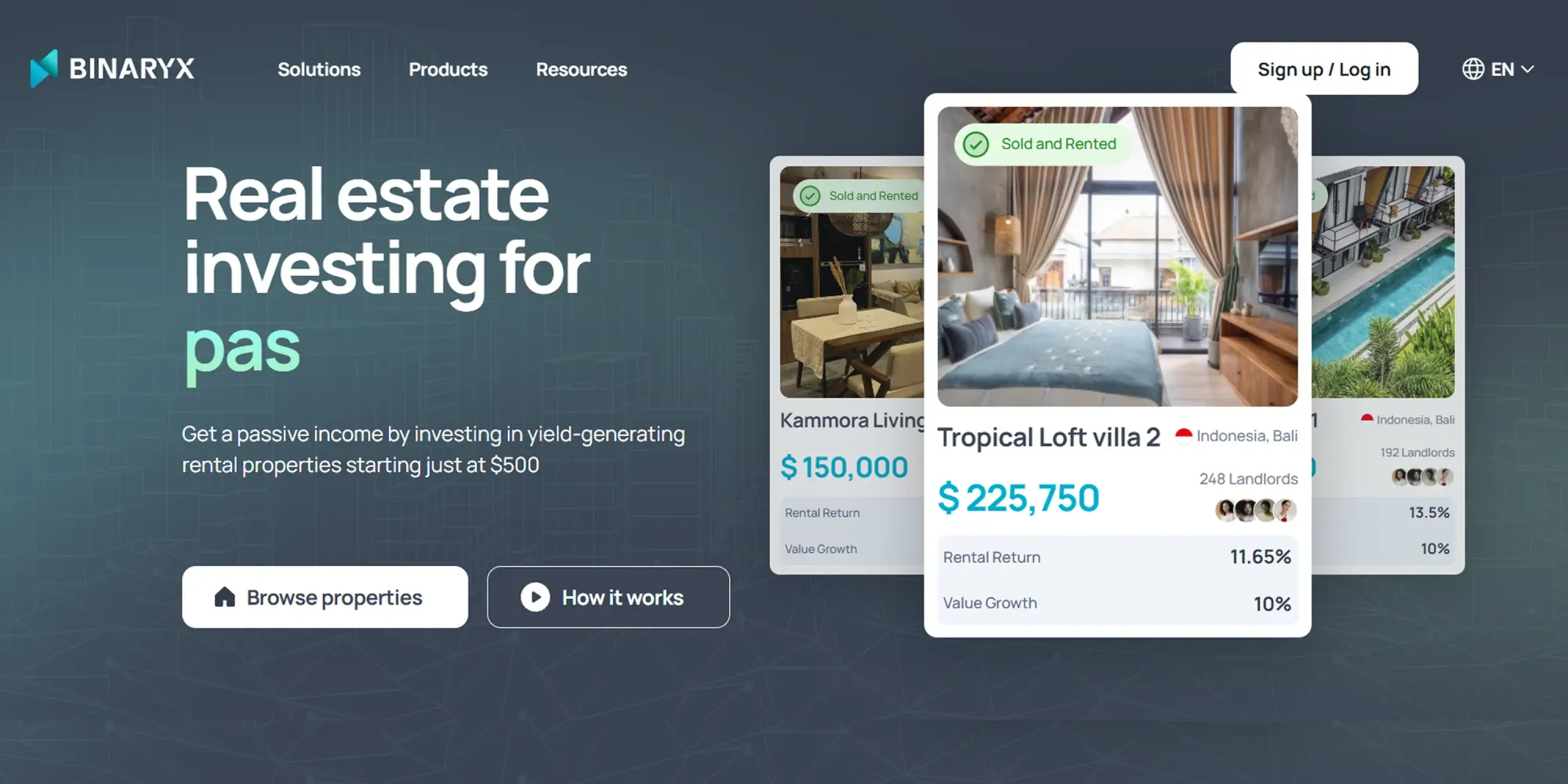 USDC stablecoin real estate rental income