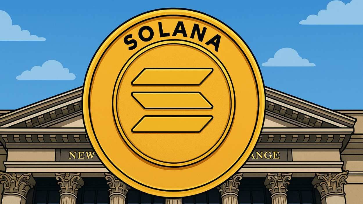 Digital property deeds represented as sleek tokens seamlessly transferring onto a blockchain ledger, symbolizing real estate tokenization by Chainlink and Balcony.