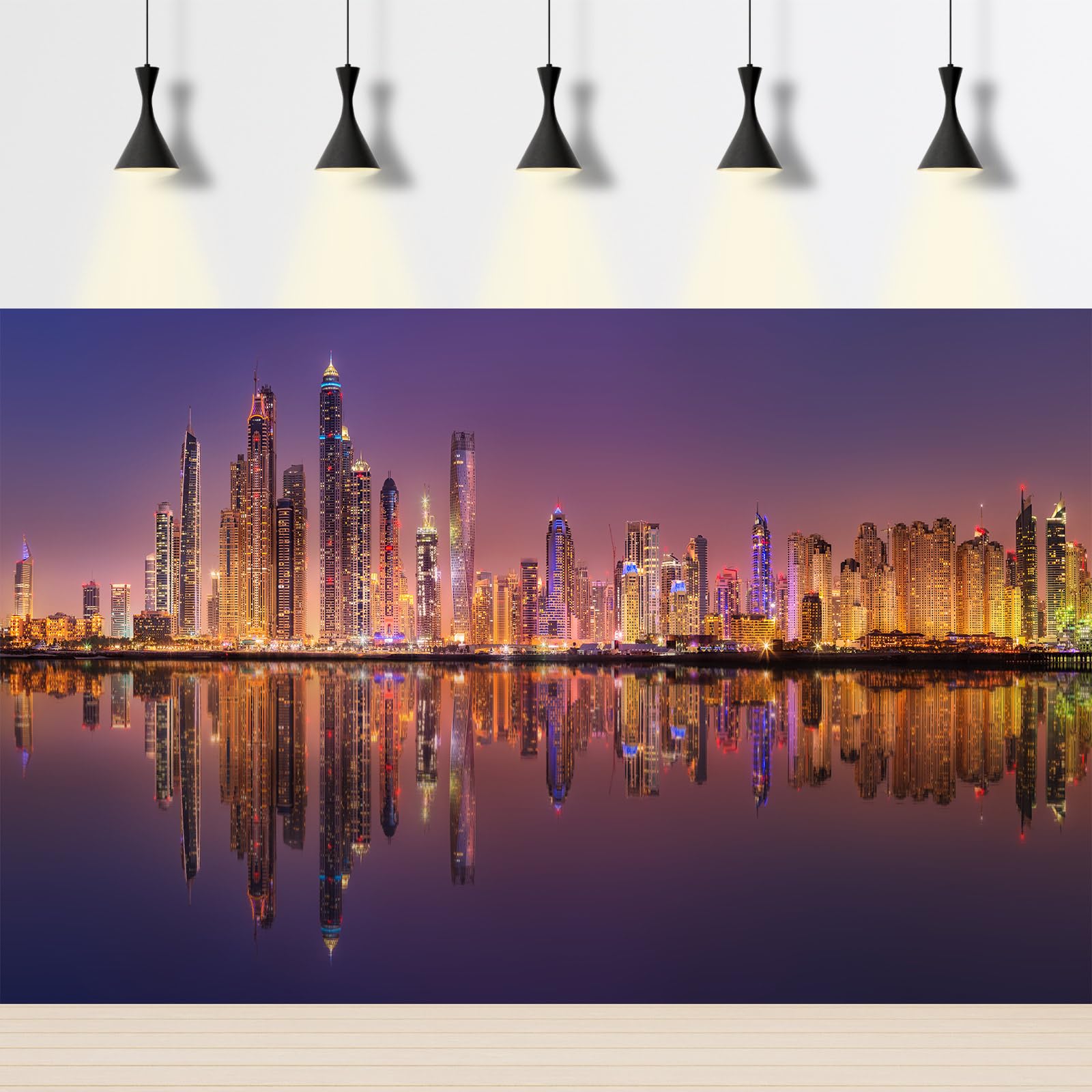 Modern skyscrapers of Dubai and New York skylines symbolizing UAE and USA leadership in tokenized real estate market with $392M on-chain assets