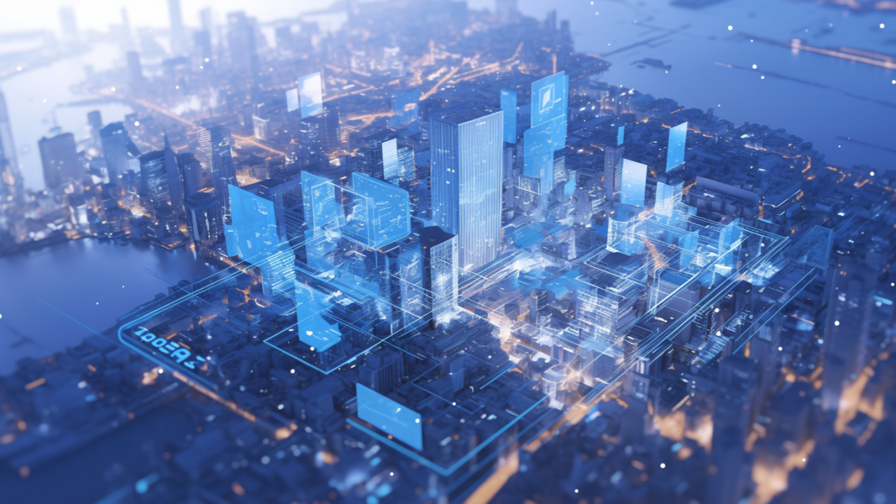 Aerial view of Mexico City skyline blended with glowing blockchain nodes and tokenized real estate property icons illustrating Mexico's $400M real estate tokenization boom and $241M market projection by 2030