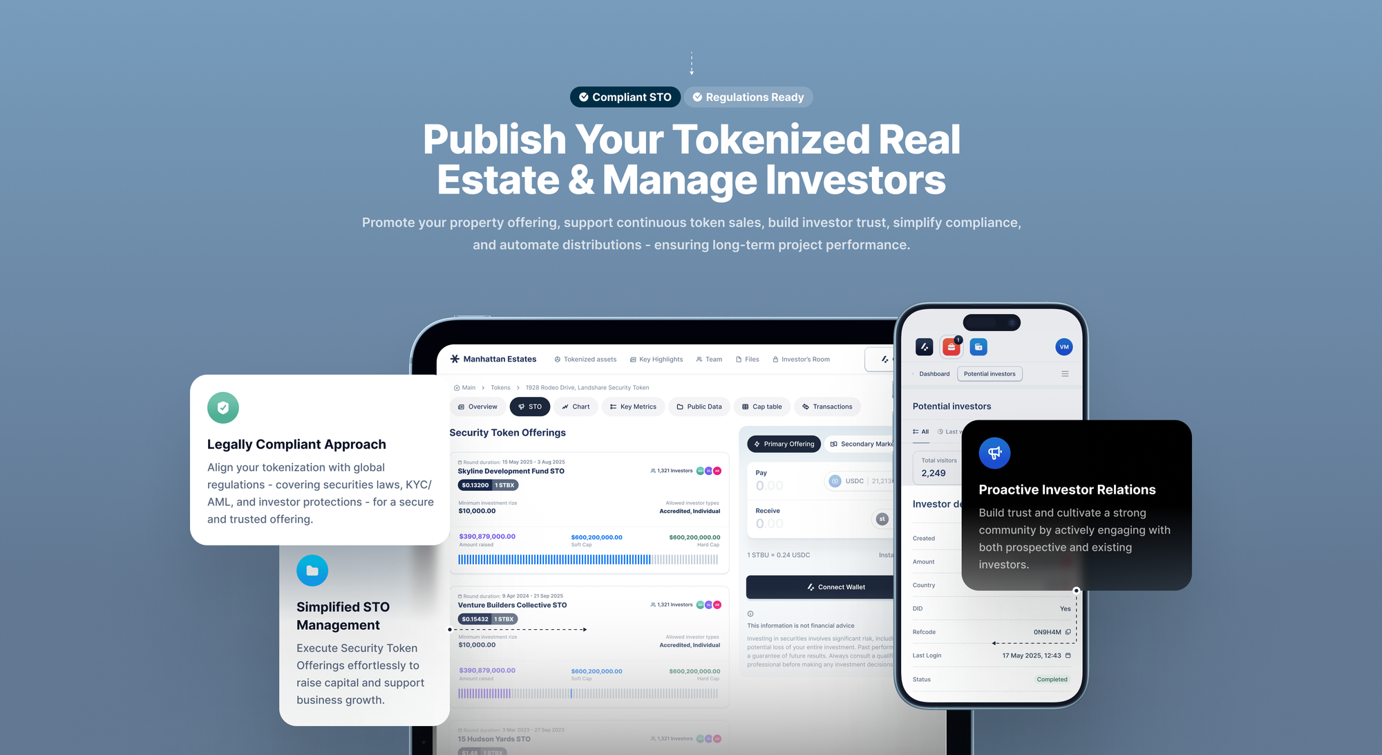 ESG metrics dashboard tokenized real estate